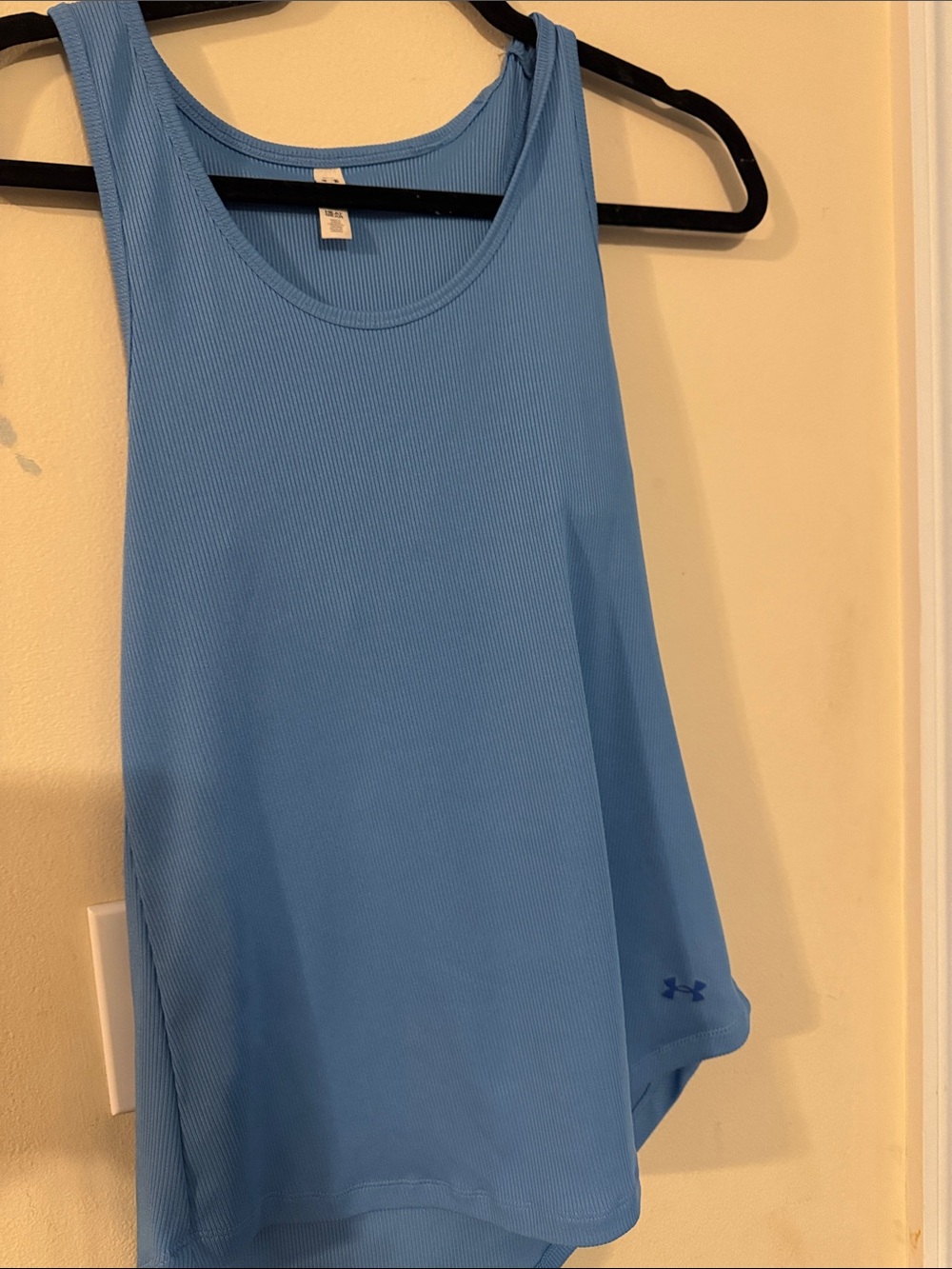 Under Armour Light Blue Ribbed Performance Tank Top